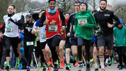 Start zur AOK-Winterlaufserie 2020.