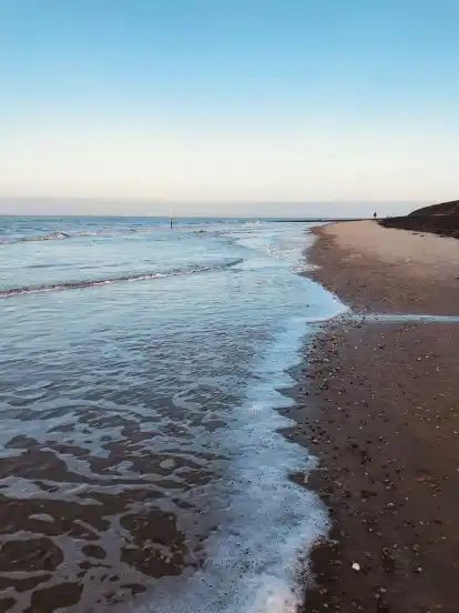 Im Winter hat man den Strand auf Norderney meist für sich.