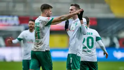 Seit Wochen treffen Werder Bremens Stürmer Niclas Füllkrug (l.) und Marvin Ducksch wie sie wollen.
