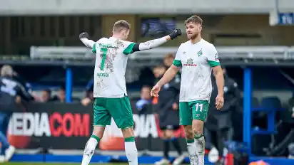 Marvin Ducksch (l.), und Niclas Füllkrug gehören zu den besten Stürmern der zweiten Liga.