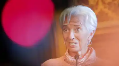 Christine Lagarde, Präsidentin der Europäischen Zentralbank, im Hamburger Rathaus.