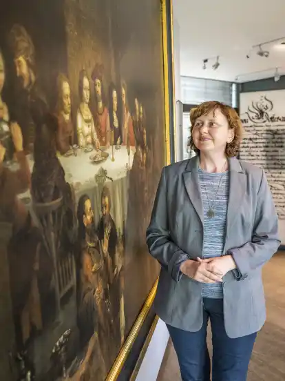 Die Kunsthistorikerin Olena Pokhodiashcha ist nach ihrer Flucht als Gast-Kuratorin am Focke-Museum angesstellt.