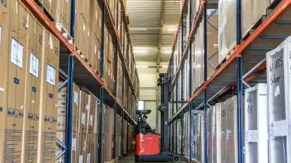 Ein Blick ins Lager von Nordcap in Bremen-Mahndorf.