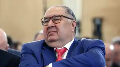 Der Oligarch Alischer Usmanow beim Kongress der Russischen Union der Industriellen und Unternehmer (RSPP) in Moskau.