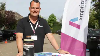 Florian Zettel stellte den Hagenern das Amprion-Projekt "Korridor B" als zentralen Baustein der Energiewende vor.