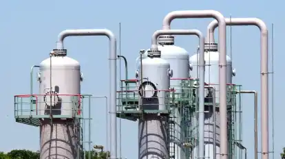 Der Untergrund-Gasspeicher Bad Lauchstädt in Sachsen-Anhalt.