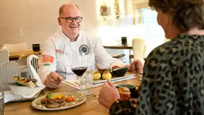 Gastrokolumne Gabelprobe im Restaurant Oberneulanders in der Oberneulander Landstraße 43. Chefkoch Thomas Reich. Foto: Karsten Klama
