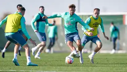 Szene aus dem Werder-Training im spanischen Murcia. Im Testspiel geht es gegen den Drittligisten Real Murcia.