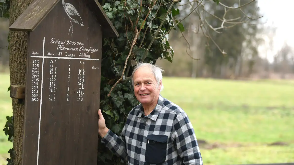 Erster Storch zeigt sich in Wührden