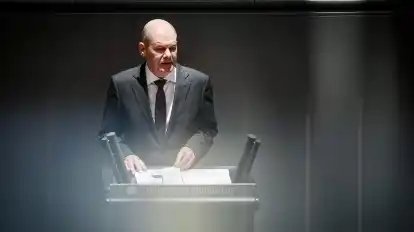 „Das Geldsystem ist nicht mehr so fragil wie vor der Finanzkrise“, sagt Bundeskanzler Olaf Scholz (SPD).