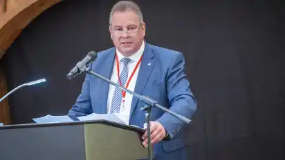 Der CDU-Bundestagsabgeordnete Andreas Mattfeldt sprach ebenfalls bei der Eröffnung.
