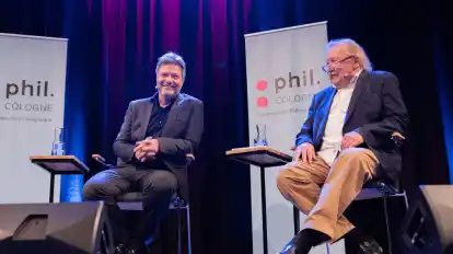 Robert Habeck im Gerspräch mit Peter Sloterdijk.
