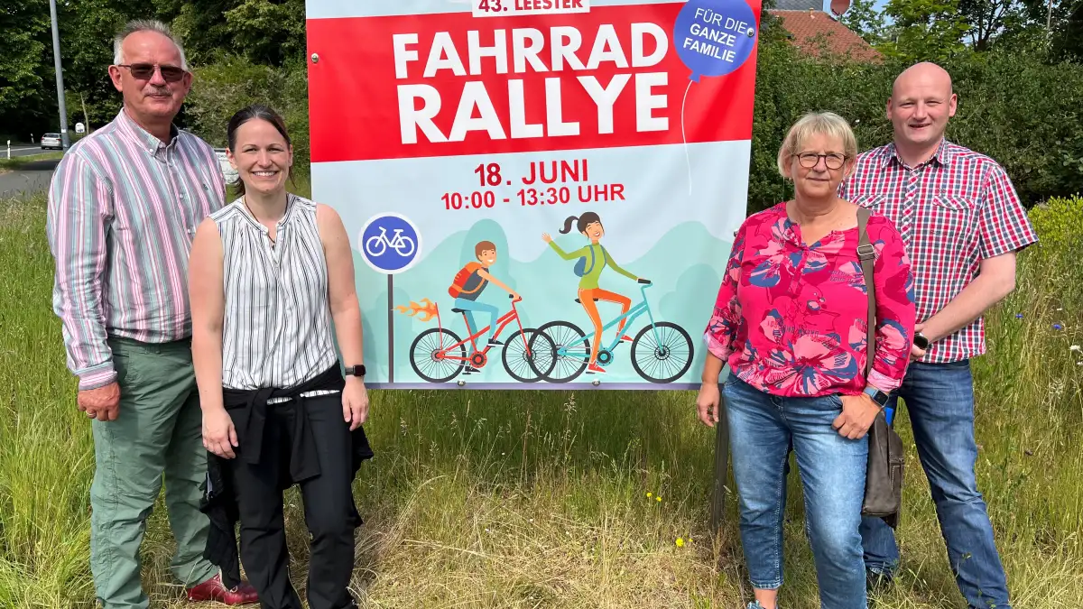 Strampeln Strampeln und stempeln: Leester Fahrradrallye wirft Schatten voraus