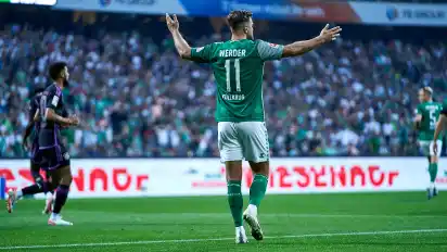 Niclas Füllkrug beim Spiel gegen Bayern München.