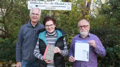 Georg Bäumer, Marianne Grewe-Wacker und Reiner Meissner haben die Geschichte des Wilhelm-Busch-Viertels aufgearbeitet.
