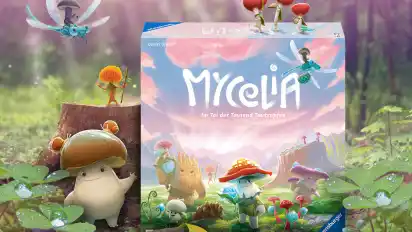 „Mycelia“, Ravensburger Spiele, Spielzeit etwa 45 Minuten, 39,99 Euro, ab 9 Jahren geeignet.