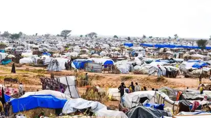 Das Flüchtlingslager Adré im Tschad ist überfüllt.