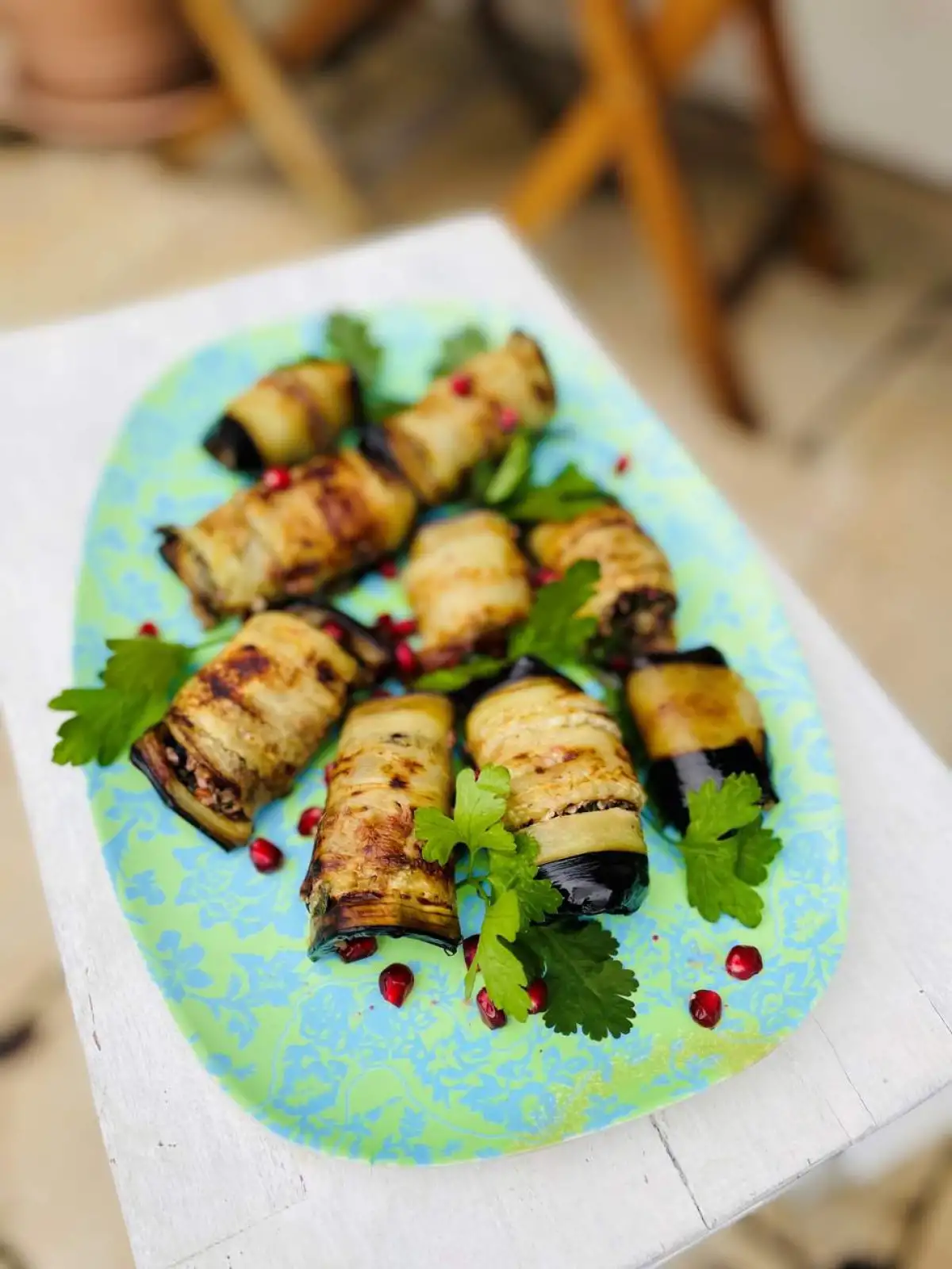 Runde Sache: Auberginen als Meze mit Füllung