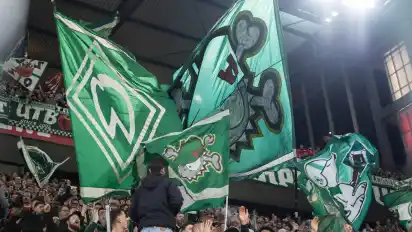 Auch die Werder-Fans protestierten gegen den DFL-Investor.