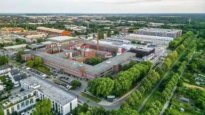 Das Tabakquartier in Woltmershausen: viel Bestand, der saniert wurde, aber auch einige Neubauten.
