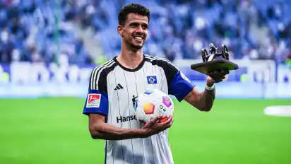 HSV-Stürmer Robert Glatzel sicherte sich mit 22 Treffern zusammen mit zwei anderen Stürmern die Torjägerkanone in der 2. Bundesliga.