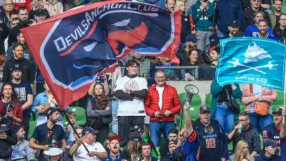 Beste Stimmung auf den Rängen.