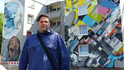 Nach monatelanger Detailarbeit durch Markus Genesius erstrahlen die großformatigen Murals in der Lüssumer Heide in frischem Glanz.