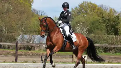 Anna-Marie Becker (Archivbild) schrammte beim Reitturnier des RV Beverstedt knapp am Doppeltriumph vorbei.