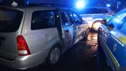 Das Auto des Fahrer wurde ebenfalls demoliert.