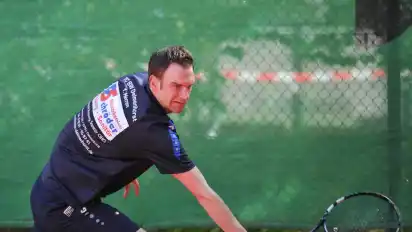 Carsten Glander hatte Verletzungsprobleme und musste daher im Einzel aufgeben.