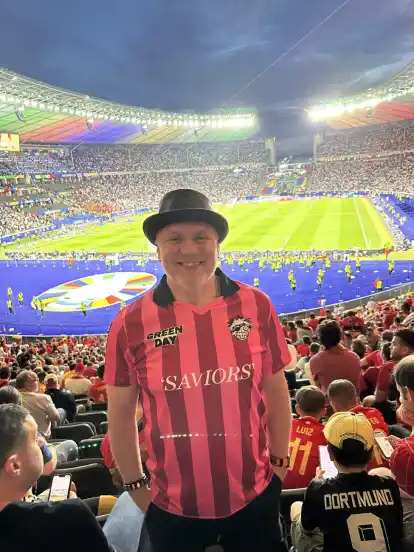 Oliver Stahn beim EM-Finale im Berliner Olympiastadion.