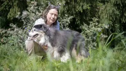Christina Bringmeier kümmert sich aktuell um 17 Hunde, einer von ihnen ist Mascha.