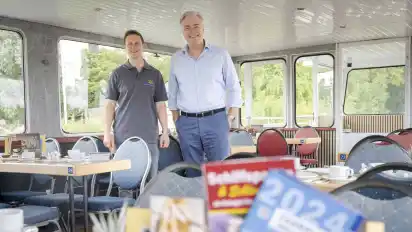 Erstrahlt im neuen Glanz: der Salon auf dem Oberdeck.