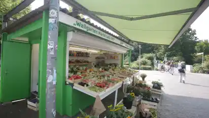 Wieder geöffnet: der Wallgartenmarkt von 1917 an der Bischofsnadelbrücke.