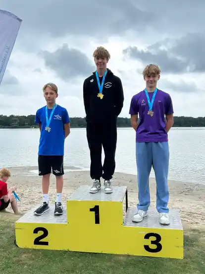 Stieg in Isenbüttel ganz nach oben aufs Siegerpodest: Jenrik Koriath vom Grafen Schwimmteam.