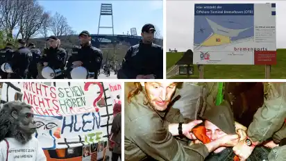 Schon seit 100 Jahren landen diverse Bremer ”Reizthemen” vor dem Verwaltungsgericht, wie zuletzt unter anderem der Streit mit der Deutschen Fußball Liga um Polizeikosten, der geplante Offshore-Terminal in Bremerhaven, die Affenversuche oder das Einschreiten der Polizei bei den sogenannten ”Chaostagen”.