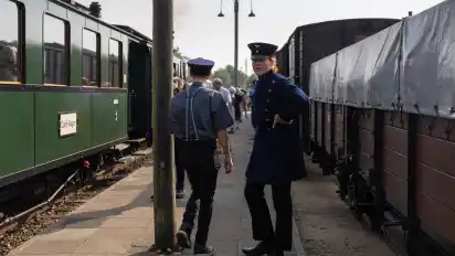 Die Ehrenamtlichen des DEV hielten trotz heißer Temperaturen am Wochenende in ihren schweren Uniformen aus.
