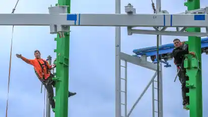 Die Arbeit in der Höhe ist nicht Jedermanns Sache.