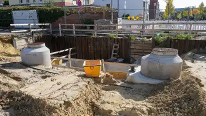 Von dem komplexen Bauwerk unter der Erde wird bald nichts mehr zu sehen sein.