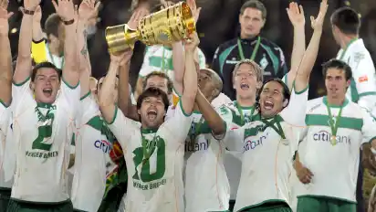 2009 gewann Diego mit Werder Bremen den DFB-Pokal. Viele seiner damaligen Weggefährten werden auch am 22. März beim Abschiedsspiel im Weserstadion dabei sein.