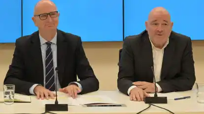 Die SPD von Ministerpräsident Dietmar Woidke und das BSW von Landeschef Robert Crumbach sind sich einig über einen Koalitionsvertrag (Archivbild).