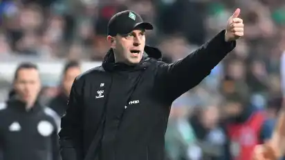 Werder-Trainer Ole Werner sieht sein Team auf einem guten Weg.