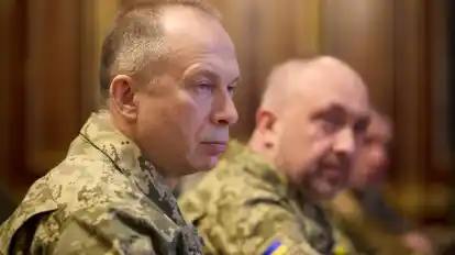 Olexander Syrskyj nennt die ukrainische Gegenoffensive im russischen Gebiet Kursk erzwungen. (Archivbild)