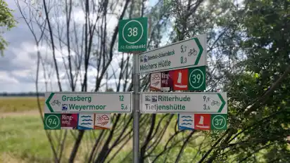 Wo gehts hier weiter? Wer Orientierung beim Radeln durch die Region benötigt, kann jetzt zu einer neuen Fahrradkarte greifen. Sie ist ganz klassisch auf Papier gedruckt.