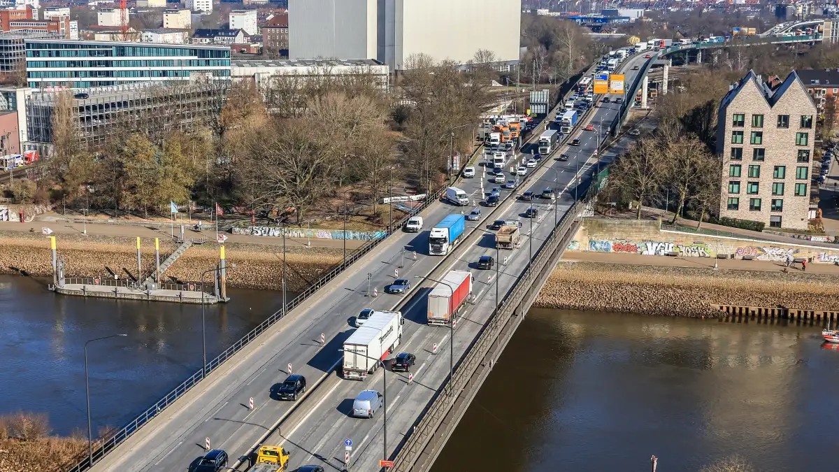 Spannende Baustelle A1 Richtung Bremen Bildnull