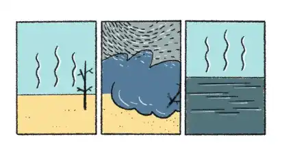 Comiczeichner und Illustrator Jeff Hemmer leitet den kreativen Teil des Workshops zum Thema Wasser.
