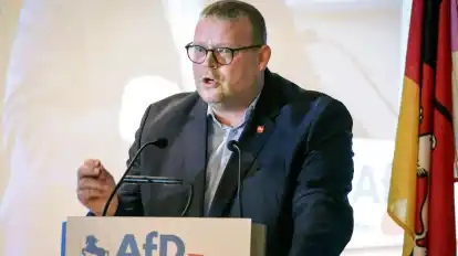 AfD-Politiker Schledde wertet die Aussetzung der Einstufung seiner Partei als rechtsextremistisch als Erfolg. (Archivbild)