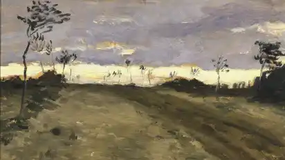 Das Bild ”Moorlandschaft” wird in der Sonderausstellung zu sehen sein.