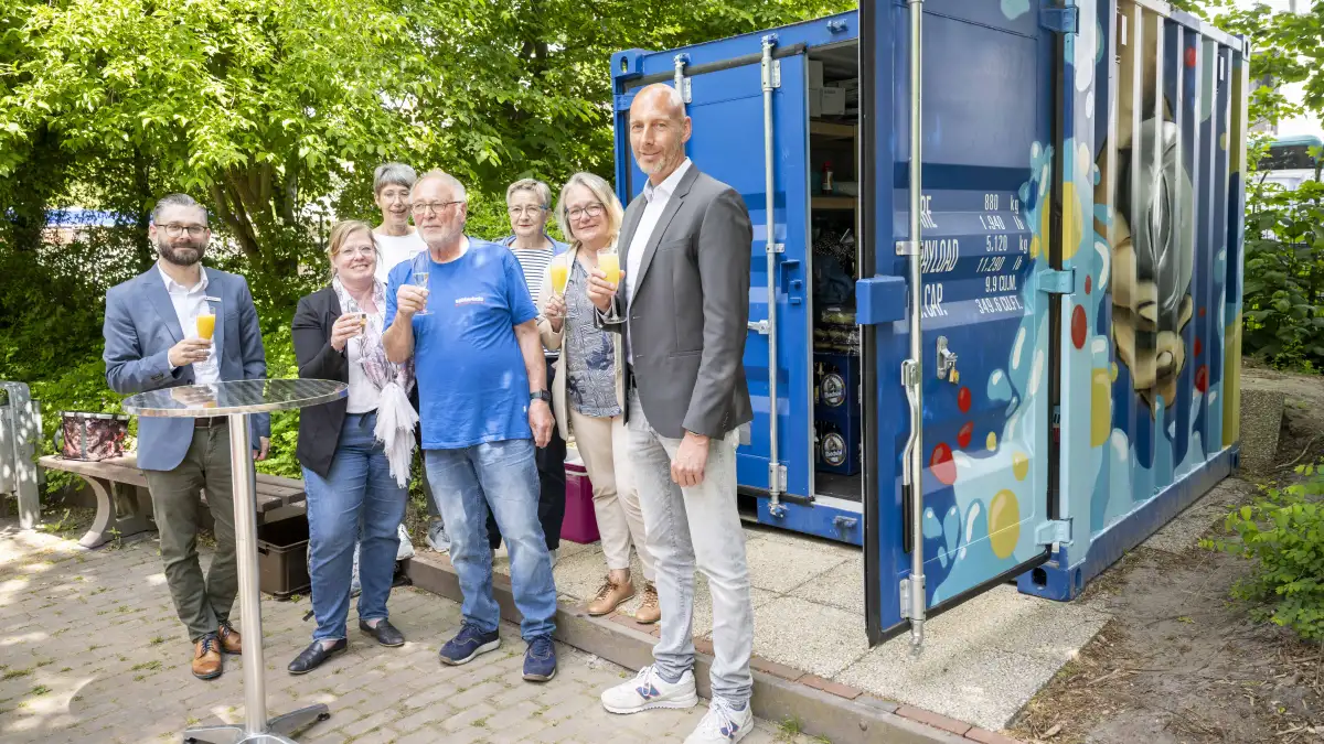 Neuer Container für den Boule-Club Syke im Edgar-Deichmann-Park