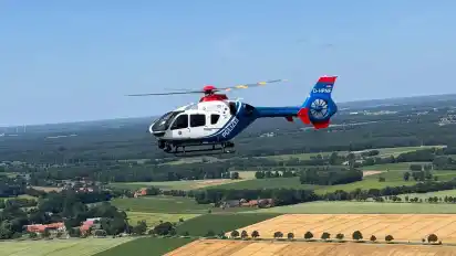 Ein Schulungsflug der Polizeihubschrauberstaffel Niedersachsen.